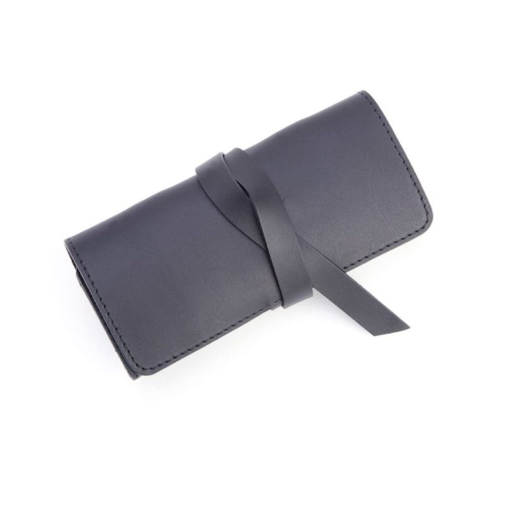 ROYCE New York leather cord organizer roll